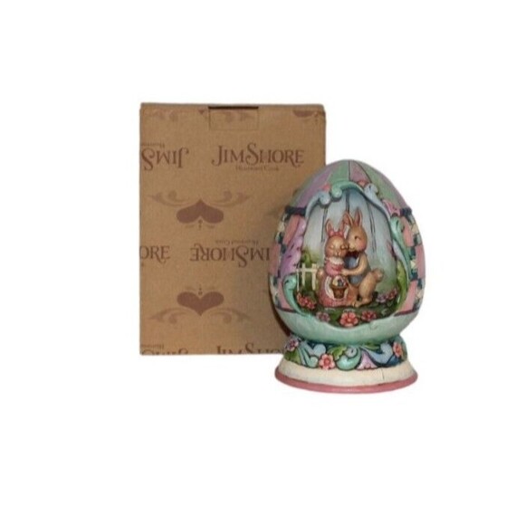 Jim Shore Spring Love Easter Egg Diorama #4015889 Easter Bunny’s - Picture 1 of 8